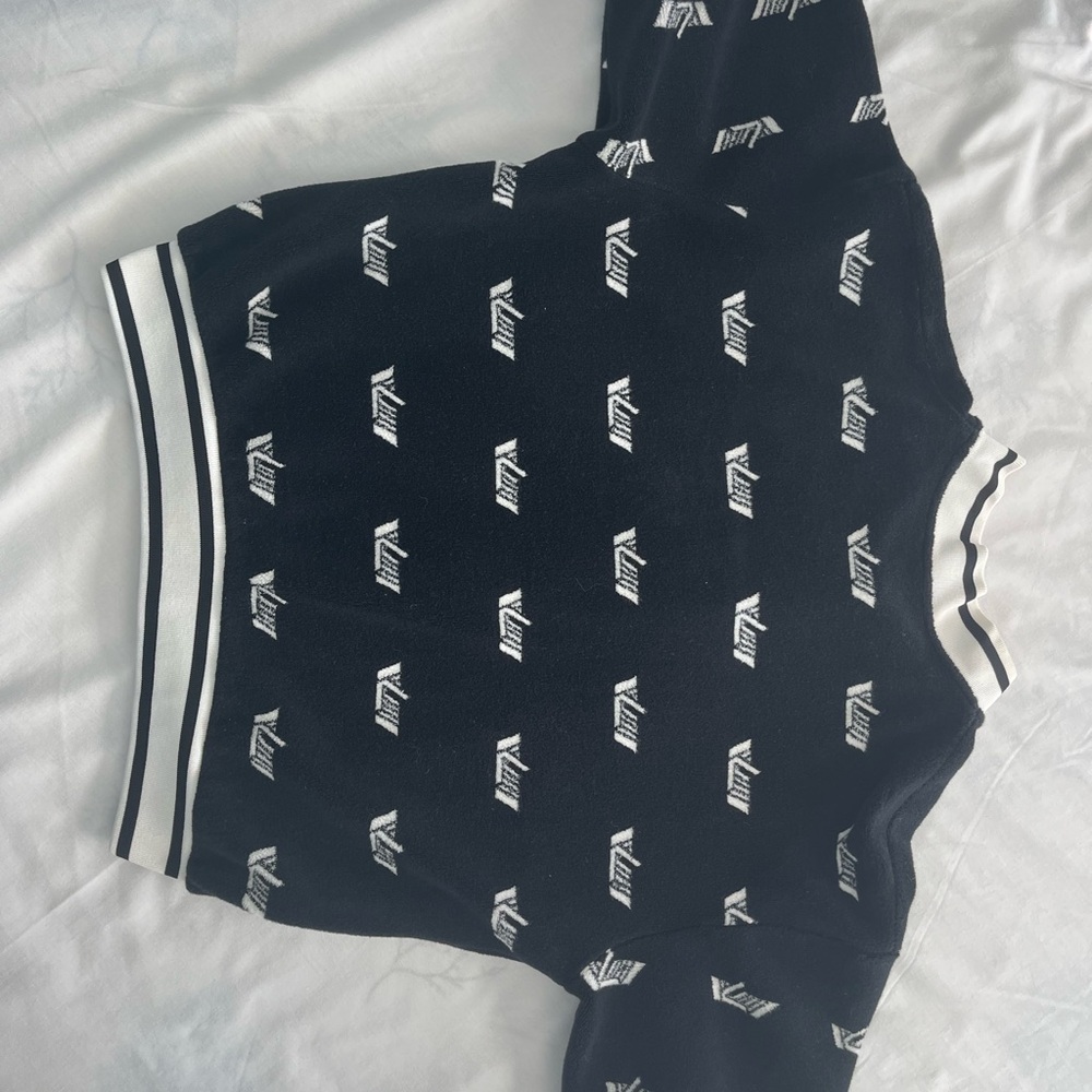 Louis Vuitton Black and White Cardigan